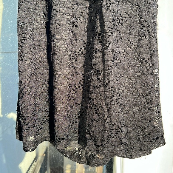 Black Lace A Line Dress - Picture 7 of 12